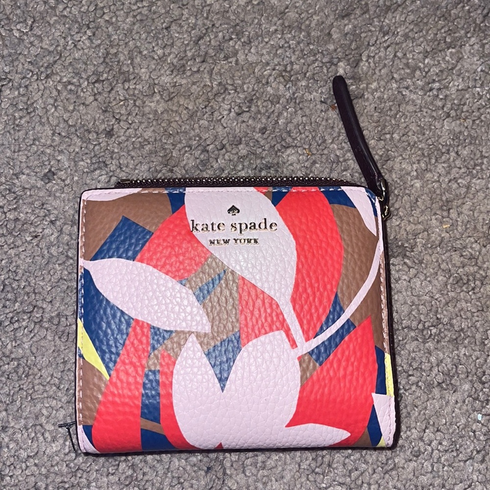 Multi colored detailed kate spade small wallet